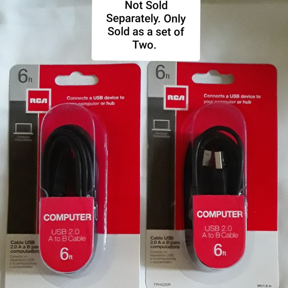 6 Foot Cable USB 2.0 A to B Cable